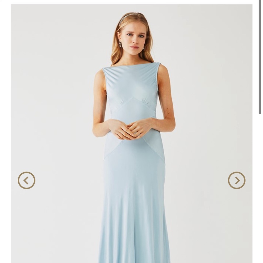 Ghost London TAYLOR DRESS SKYLIGHT in Sky Light